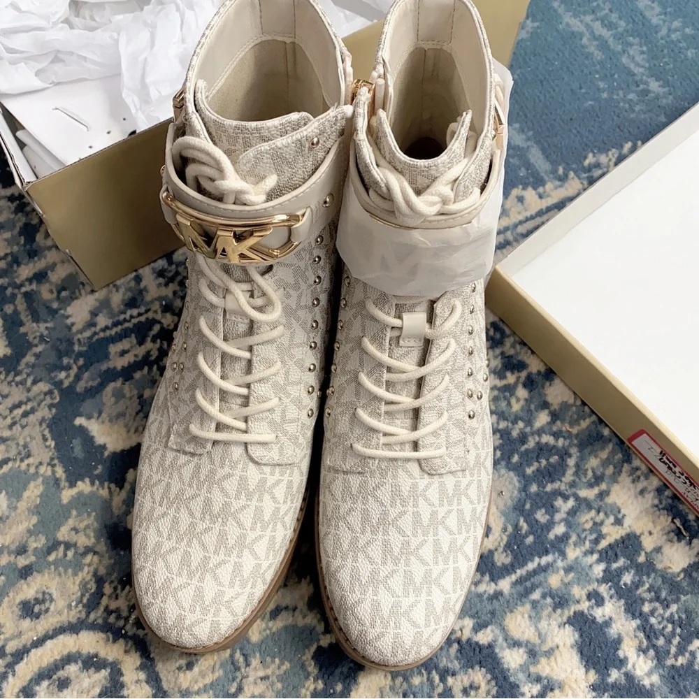 Michael Kors women lace up booties size 7.5 - Picture 8 of 11